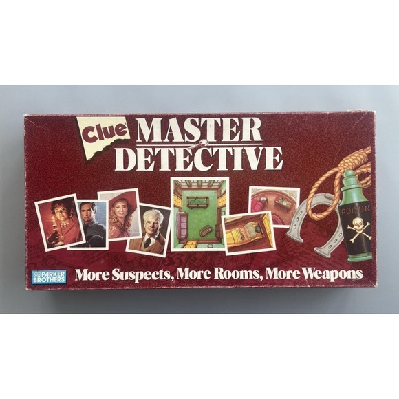 1988 Clue Master Detective Board Game by Parker Brothers Complete - Picture 1 of 4